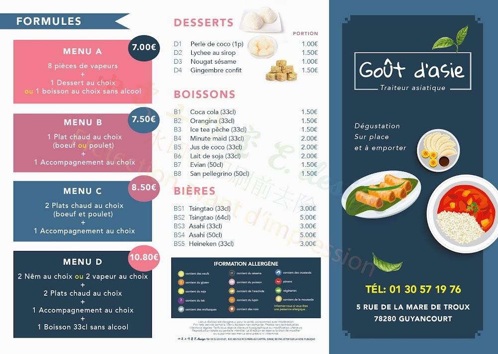 Goût d'Asie - Menu Image 2